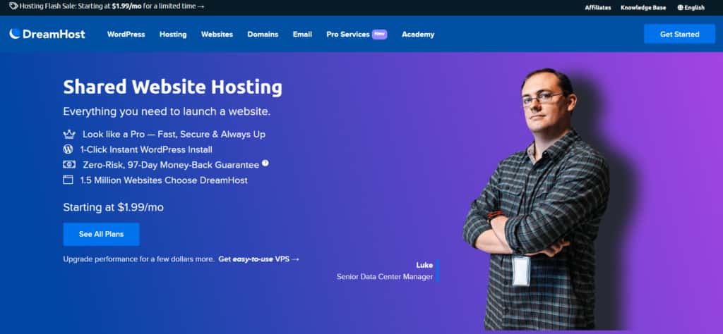 Buy hosting from DreamHost and Start a blog today.