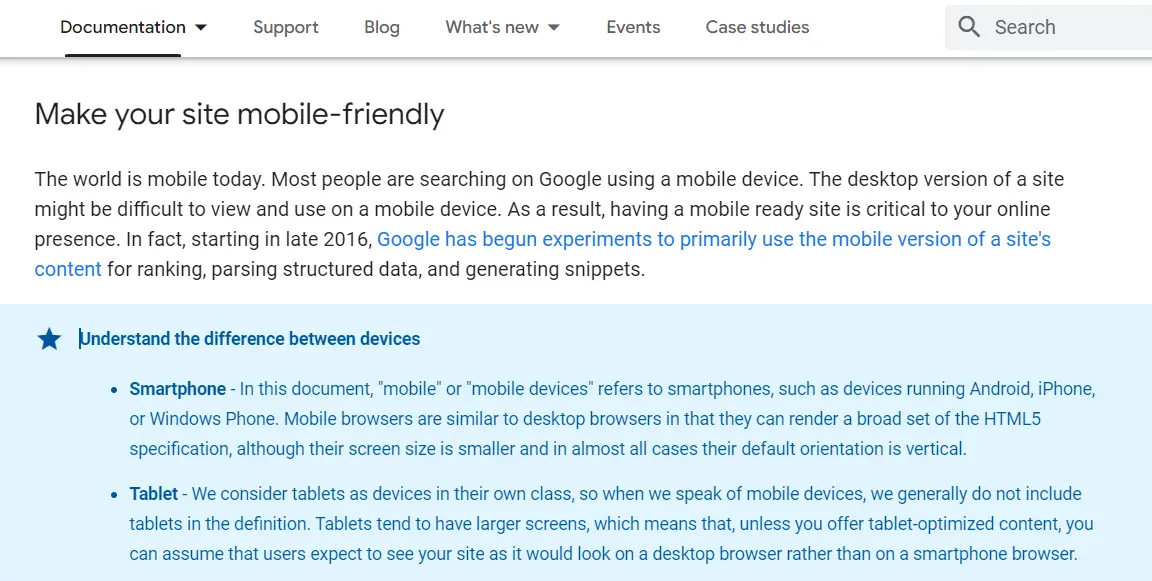 Mobile friendliness, a Google ranking factor, is very important to consider 